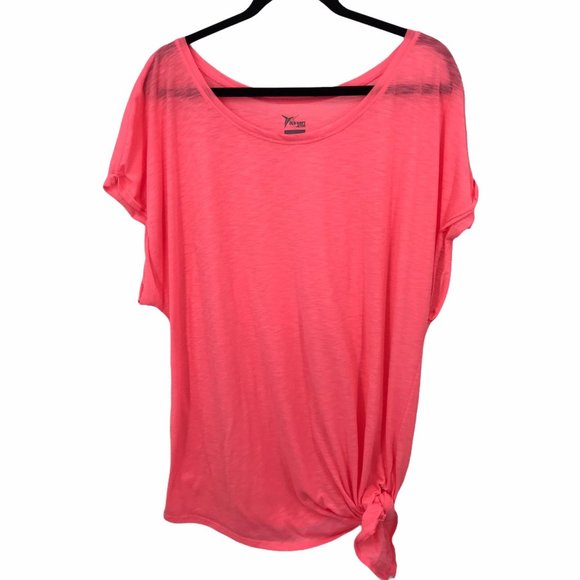 Old Navy Neon Pink Side Tie Lightweight Top XXL - Picture 1 of 8